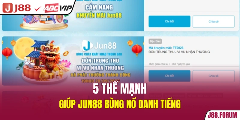JUN88 - Điểm Cược Lý Tưởng Của 10 Triệu Người Chơi Châu Á 5 thế mạnh giúp JUN88 bùng nổ danh tiếng